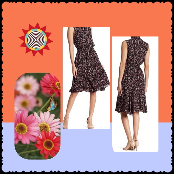 Nanette Lepore “Smock Mock Neck”Dress - Picture 4 of 6